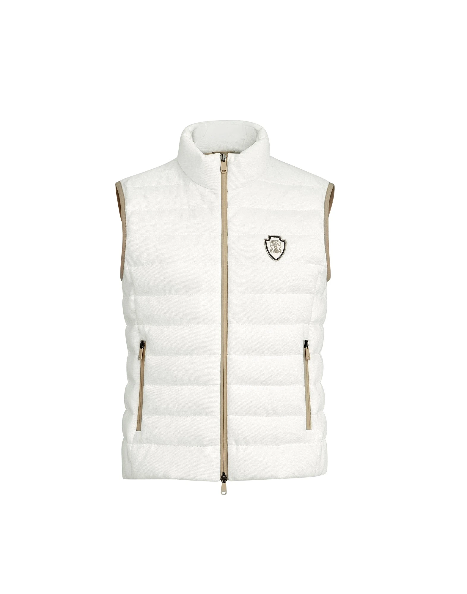 Brunello-Cucinelli-Down-vest-in-White38447_nobg Brunello Cucinelli Down vest in White