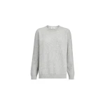 Brunello Cucinelli English rib cashmere sweater in Light Grey
