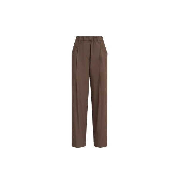 Brunello Cucinelli Five-pocket Track trousers in Chocolate
