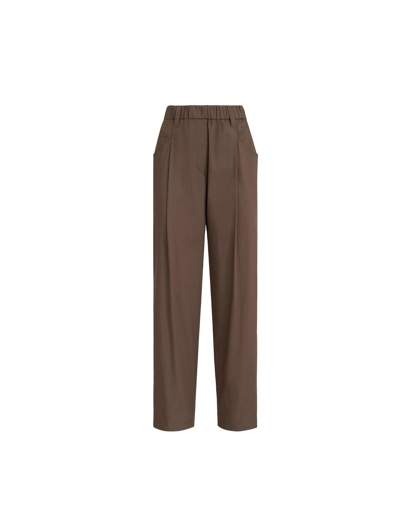 Brunello Cucinelli Five-pocket Track trousers in Chocolate