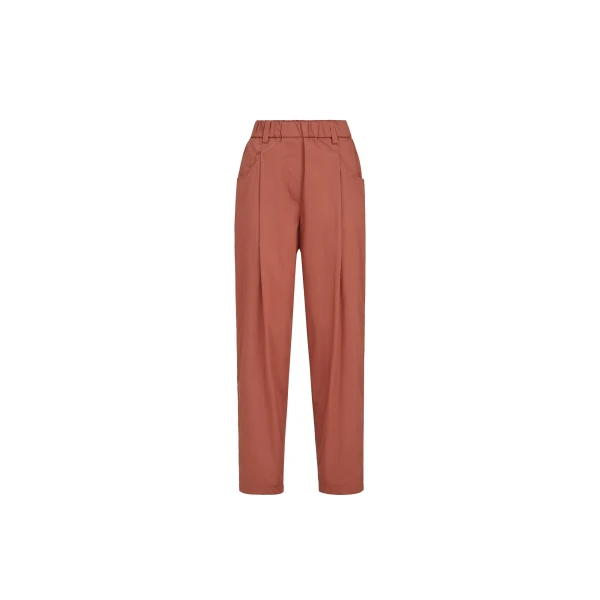 Brunello Cucinelli Five-pocket Track trousers in Orange