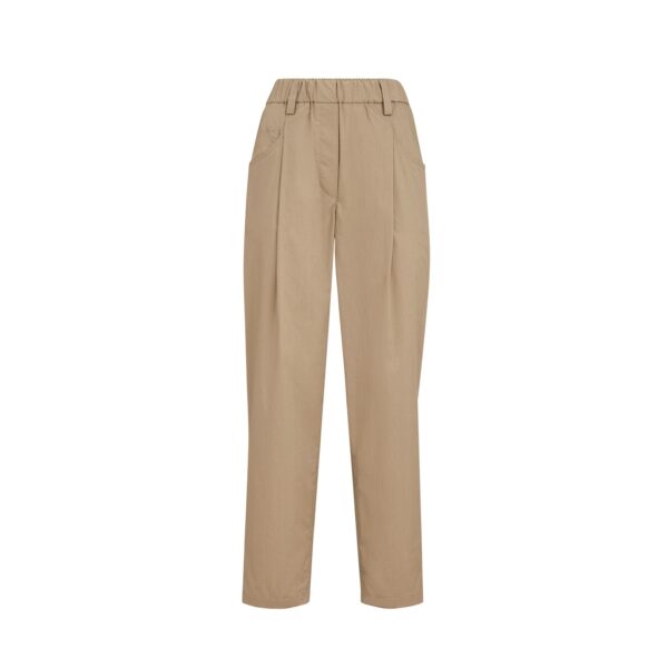 Brunello Cucinelli Five-pocket Track trousers in Sand