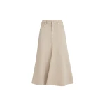 Brunello Cucinelli Five-pocket flared skirt in Beige