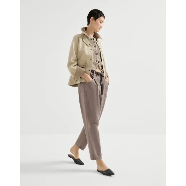 Brunello Cucinelli Five-pocket trousers in Earth, view 5