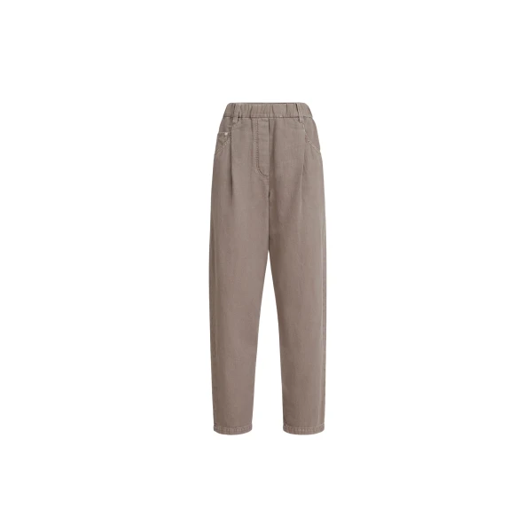 Brunello Cucinelli Five-pocket trousers in Earth