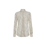Brunello Cucinelli Flower jacquard lace shirt