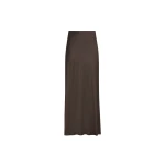 Brunello Cucinelli Fluid Bias-Cut skirt in Cocoa