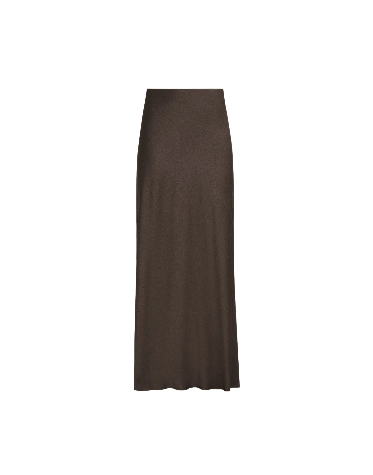 Brunello Cucinelli Fluid Bias-Cut skirt in Cocoa