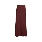 Brunello Cucinelli Fluid Bias-Cut skirt in Wine
