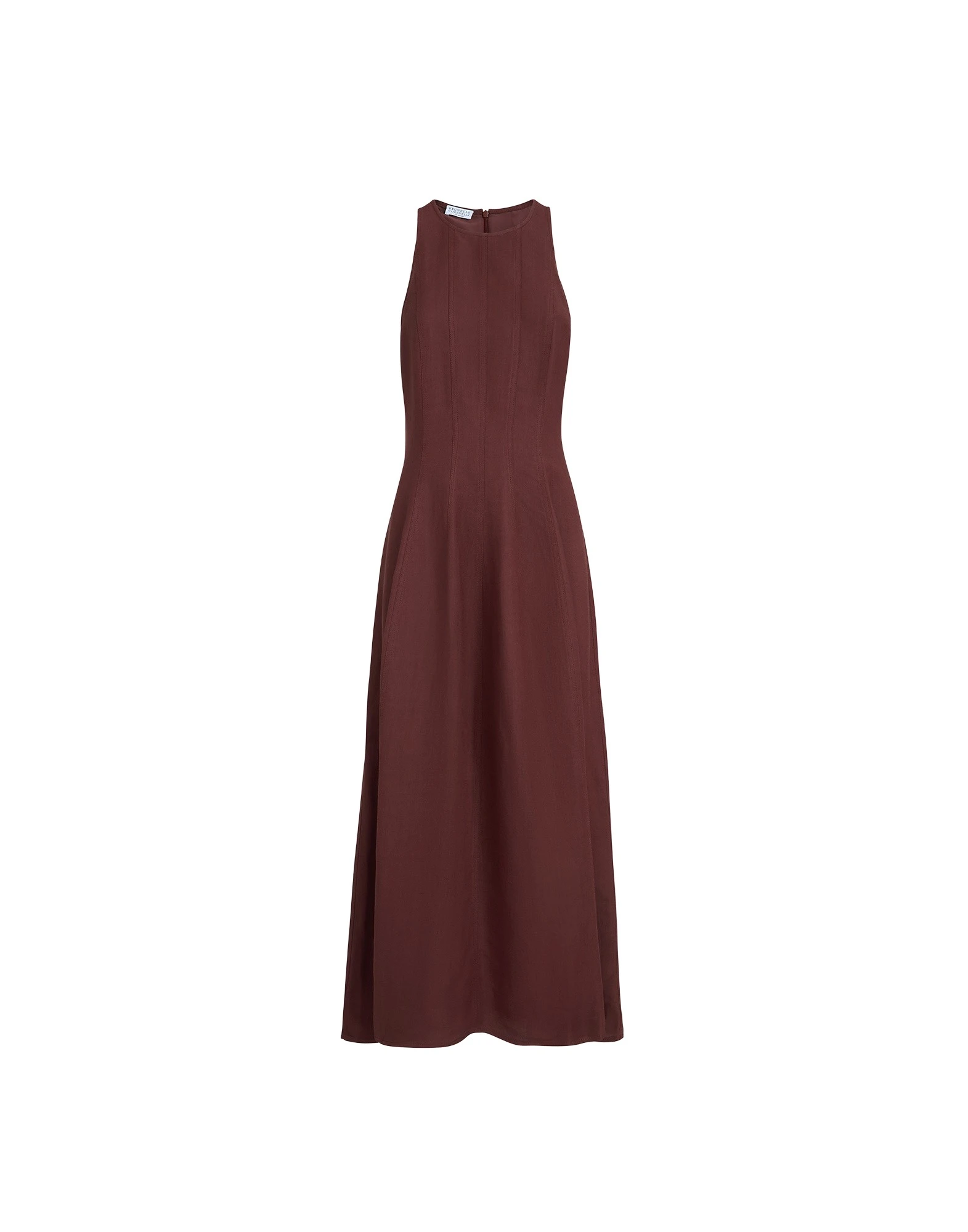 Brunello-Cucinelli-Fluid-dress-in-Bordeaux65129_nobg Brunello Cucinelli Fluid dress in Bordeaux