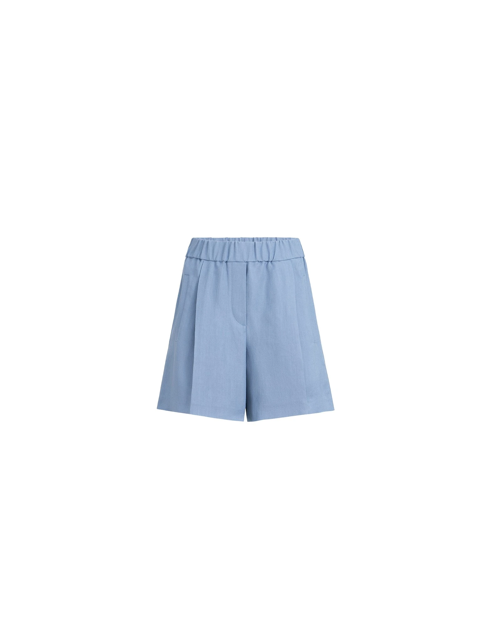 Fluid twill baggy shorts in Azure