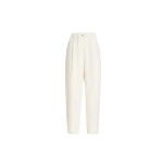 Brunello Cucinelli Fluid twill baggy trousers in Ivory