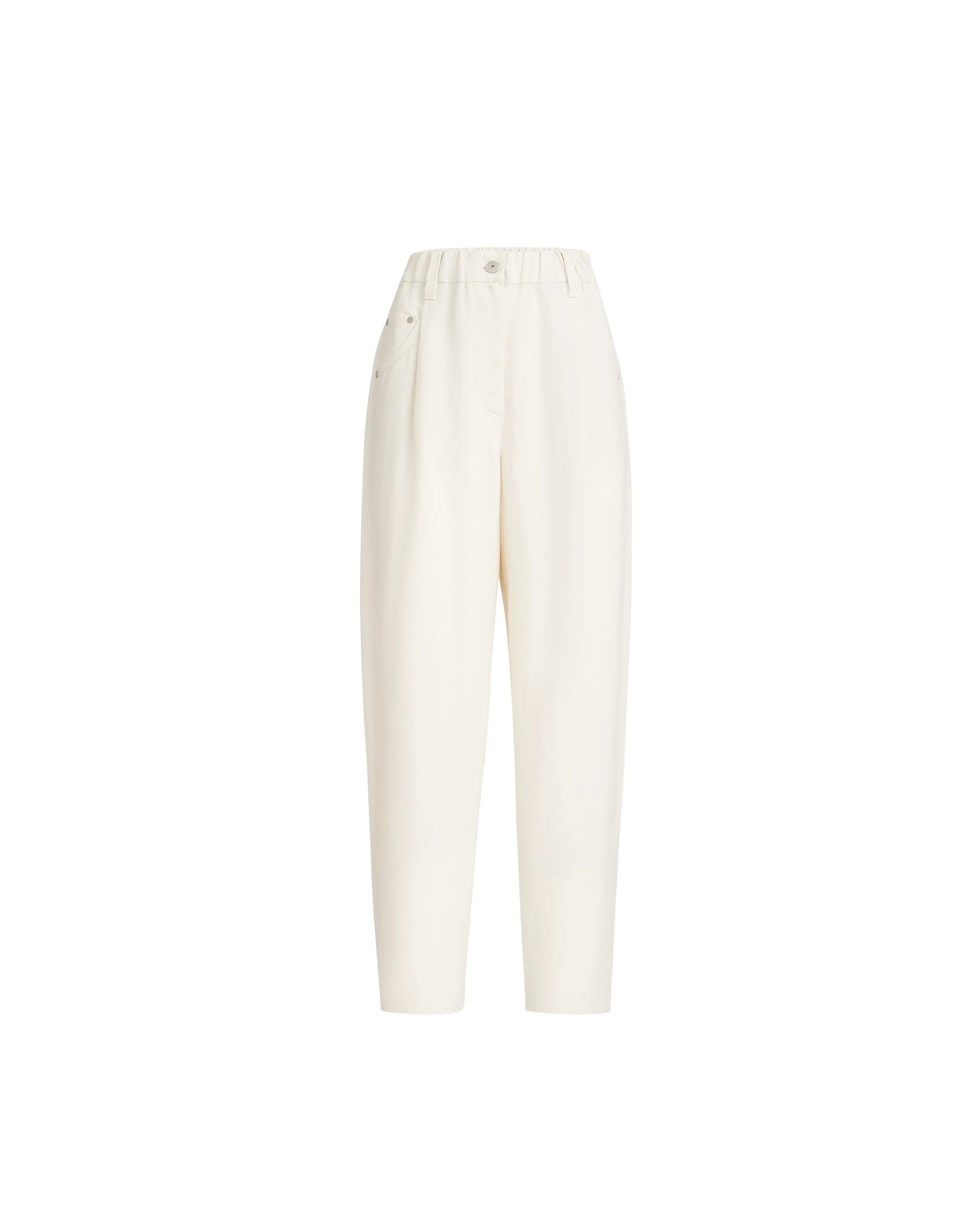 Brunello-Cucinelli-Fluid-twill-baggy-trousers-in-Ivory44011_nobg Brunello Cucinelli Fluid twill baggy trousers in Ivory