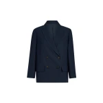 Brunello Cucinelli Fluid twill blazer in Blue