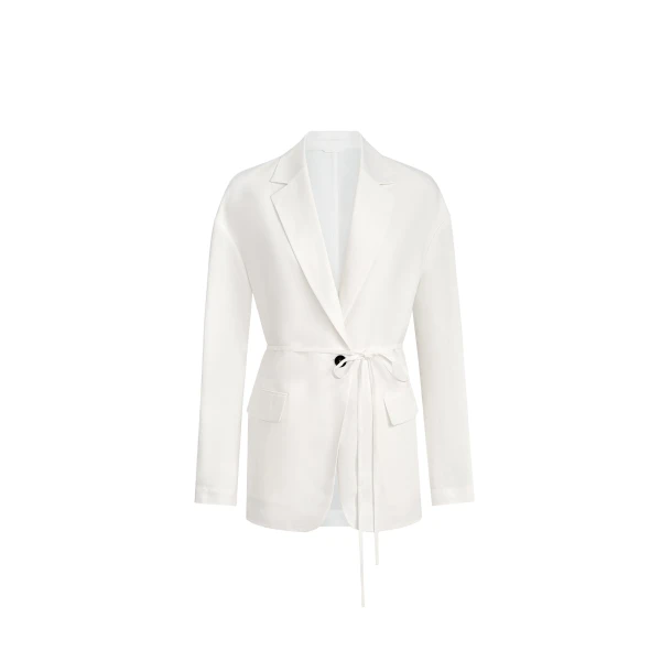 Brunello Cucinelli Fluid twill blazer in Panama