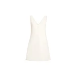 Brunello Cucinelli Fluid twill mini dress in Ivory