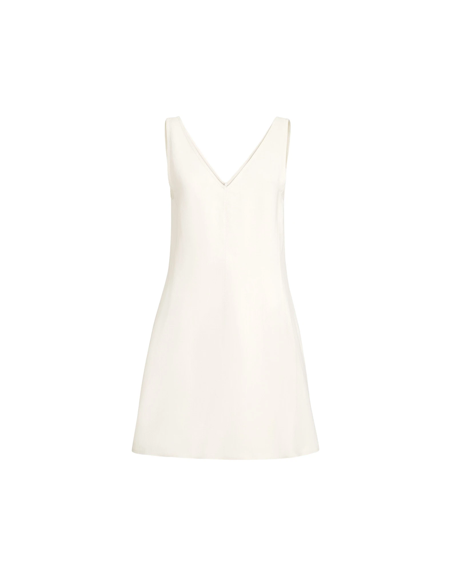 Brunello-Cucinelli-Fluid-twill-mini-dress-in-Ivory42029_nobg Brunello Cucinelli Fluid twill mini dress in Ivory