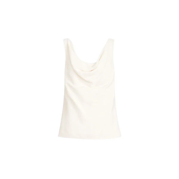 Brunello Cucinelli Fluid twill top in Ivory