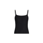 Brunello Cucinelli Fluid twill top with monili in Black