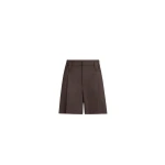 Brunello Cucinelli Formal shorts with monili in Cocoa