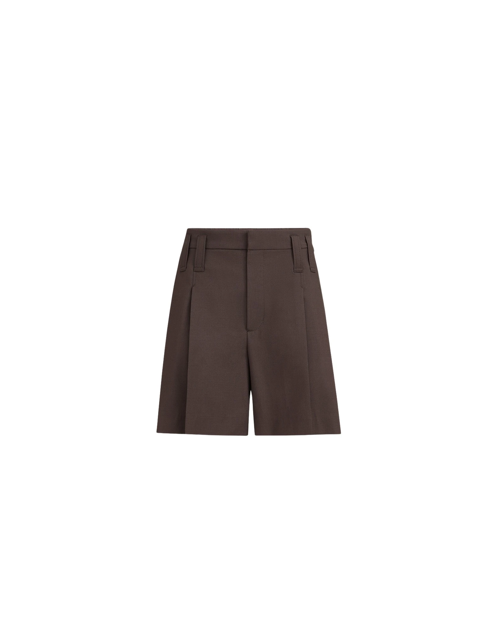 Formal shorts with monili in Cocoa
