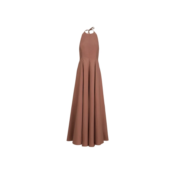 Brunello Cucinelli Halterneck dress in Firebrick