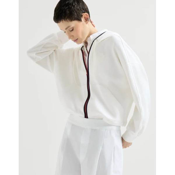 Brunello Cucinelli Hooded sweatshirt with logo Knit, view 5