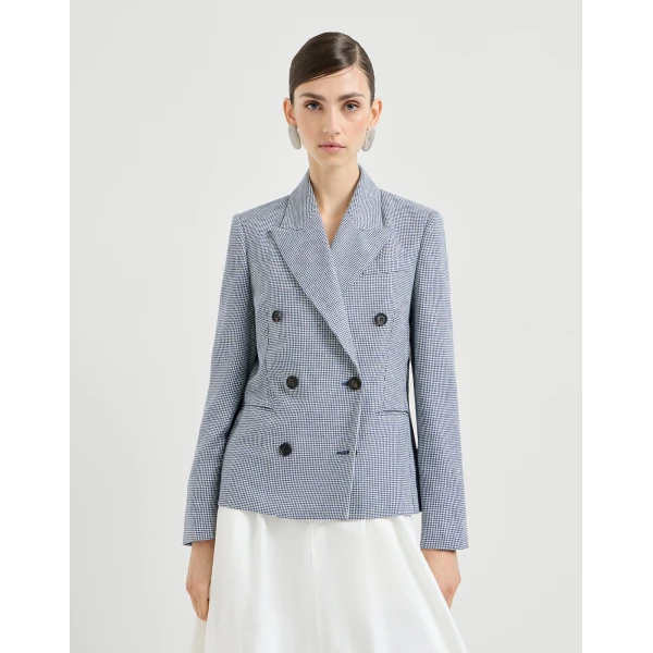 Brunello Cucinelli Houndstooth blazer, view 2