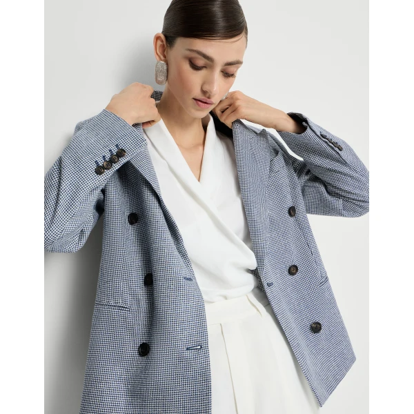 Brunello Cucinelli Houndstooth blazer, view 5