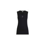 Brunello Cucinelli Jersey T-shirt with Precious Faux-Layering in Black Top