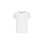 Brunello-Cucinelli-Jersey-T-shirt-with-monili-in-White29580_nobg Brunello Cucinelli Jersey T-shirt with monili in White Top