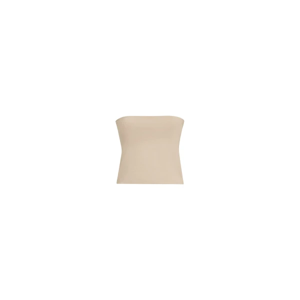 Brunello Cucinelli Jersey bandeau top in Sand