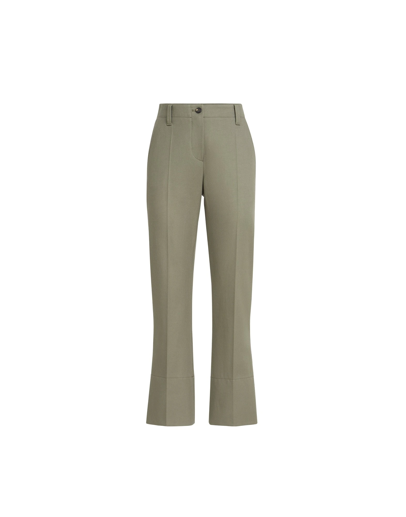 Brunello-Cucinelli-Kickflare-Cigarette-trousers-in-Olive75603_nobg Brunello Cucinelli Kickflare Cigarette trousers in Olive