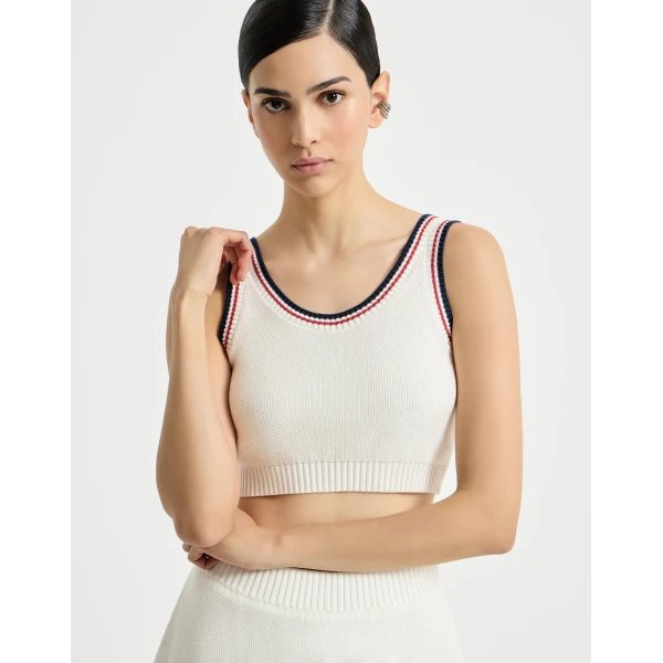 Brunello Cucinelli Knit crop top, view 5