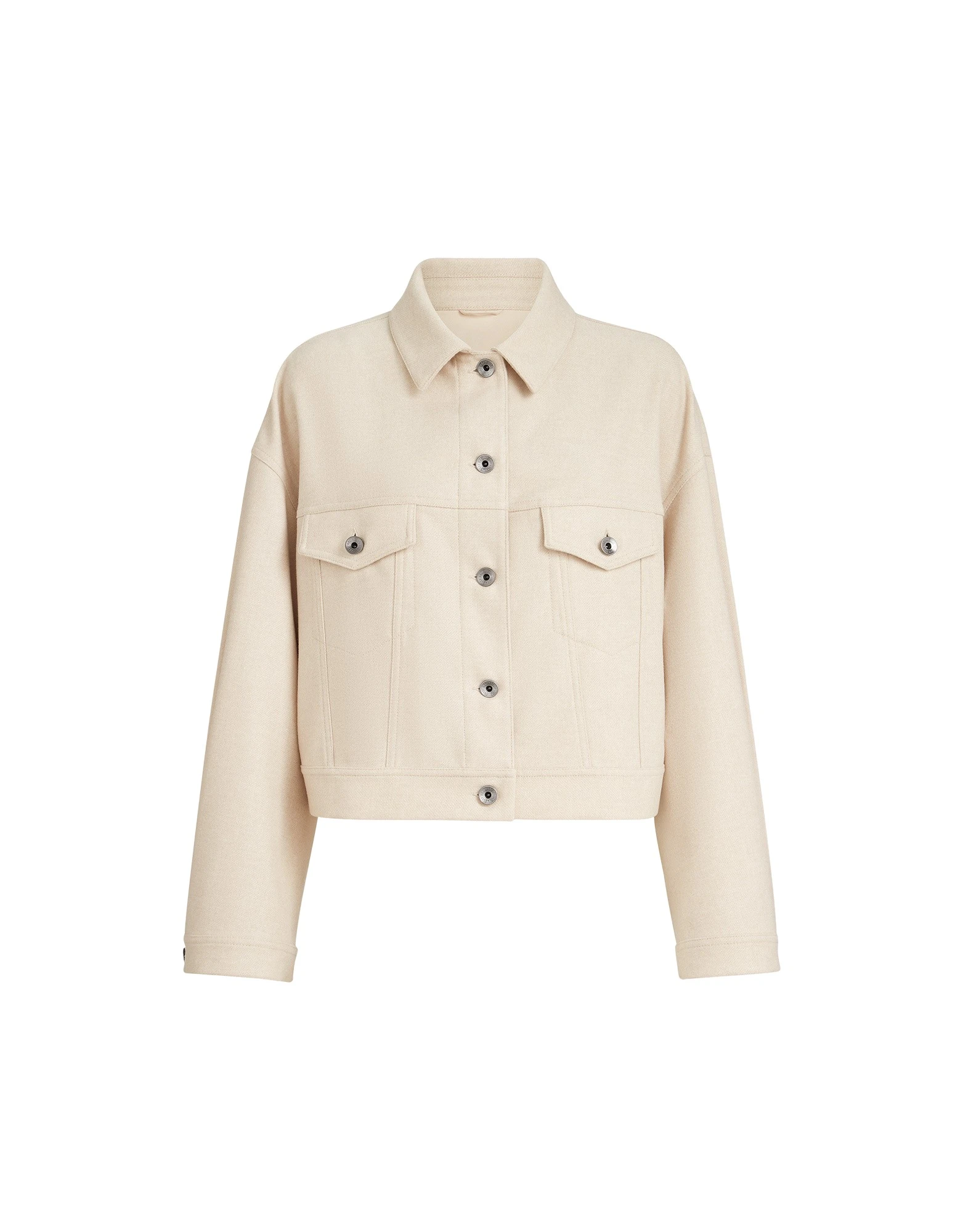Brunello Cucinelli Lightweight cloth outerwear jacket in Sand