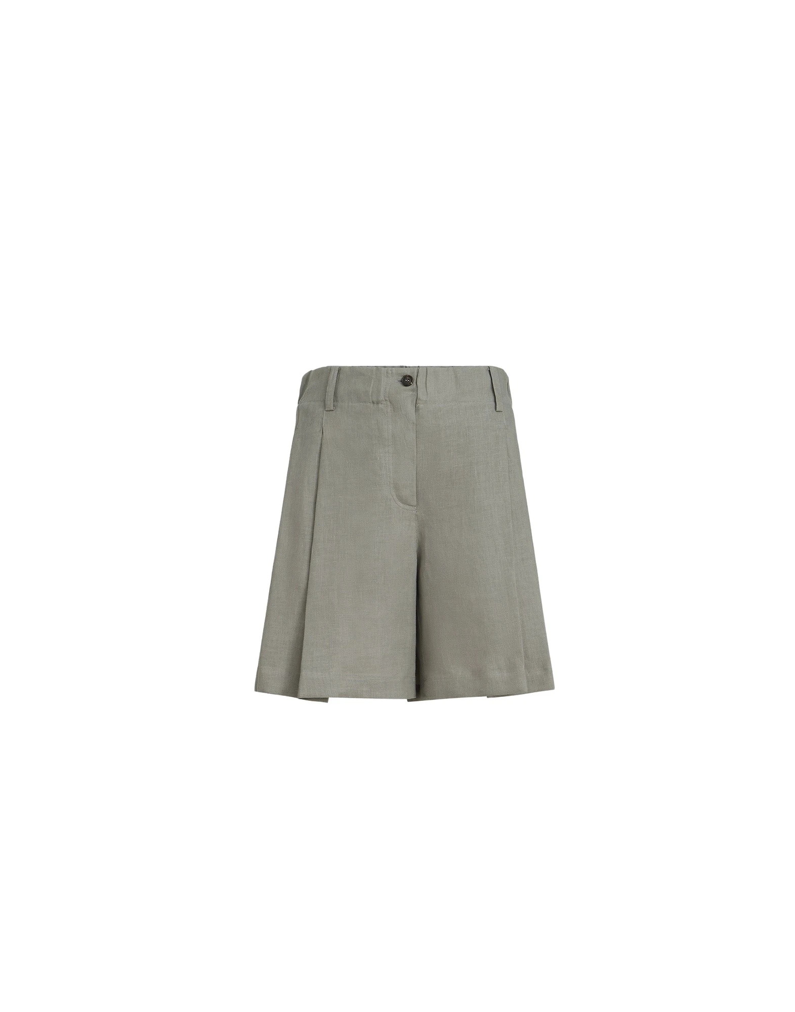 Linen shorts in Khaki