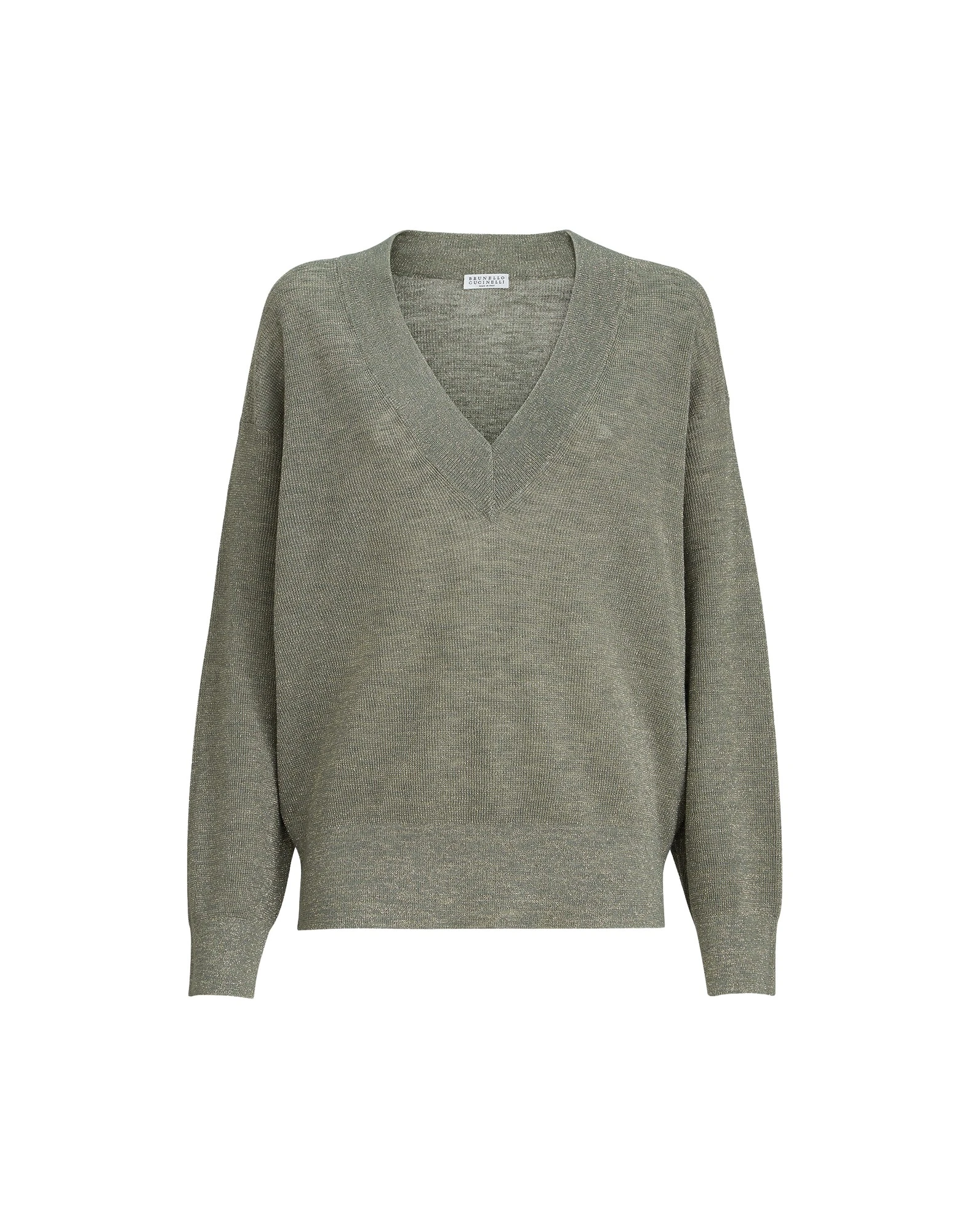 Brunello Cucinelli Linen sweater in Khaki