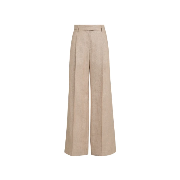 Brunello Cucinelli Loose Pleated trousers in Antique Pink