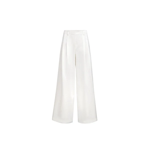Brunello Cucinelli Loose Pleated trousers in White