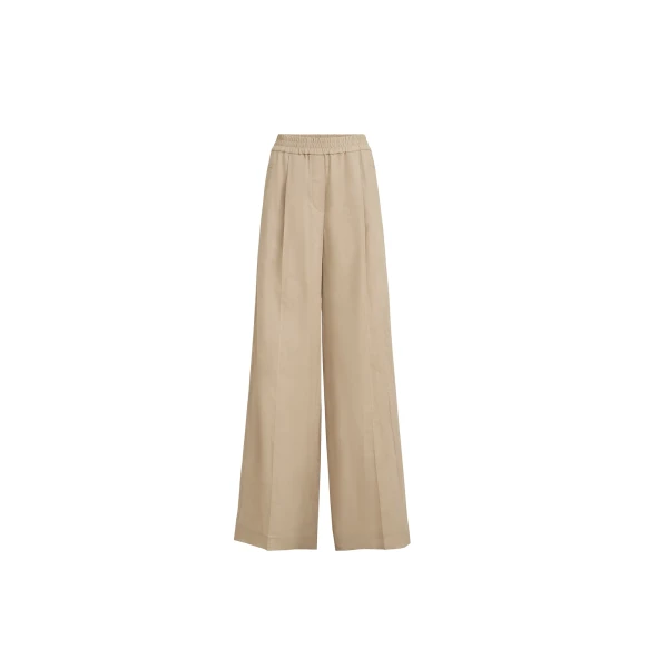 Brunello Cucinelli Loose Track trousers in Beige
