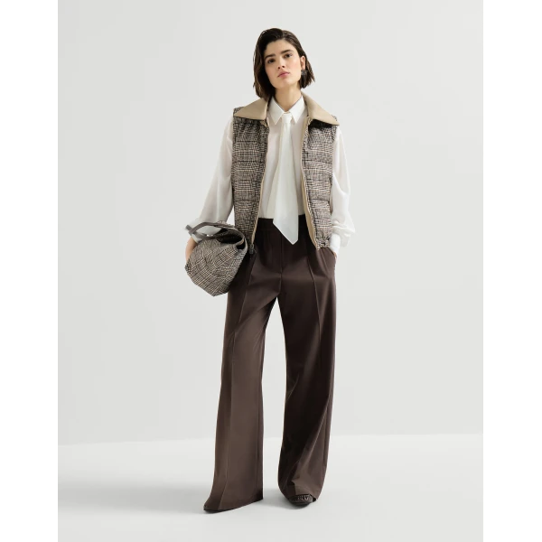 Brunello Cucinelli Loose Track trousers in Coffee, view 6
