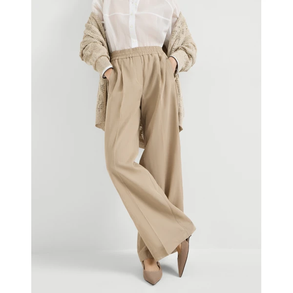 Brunello Cucinelli Loose Track trousers in Magenta, view 5