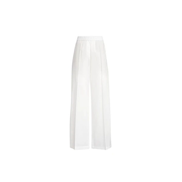 Brunello Cucinelli Loose Track trousers in White