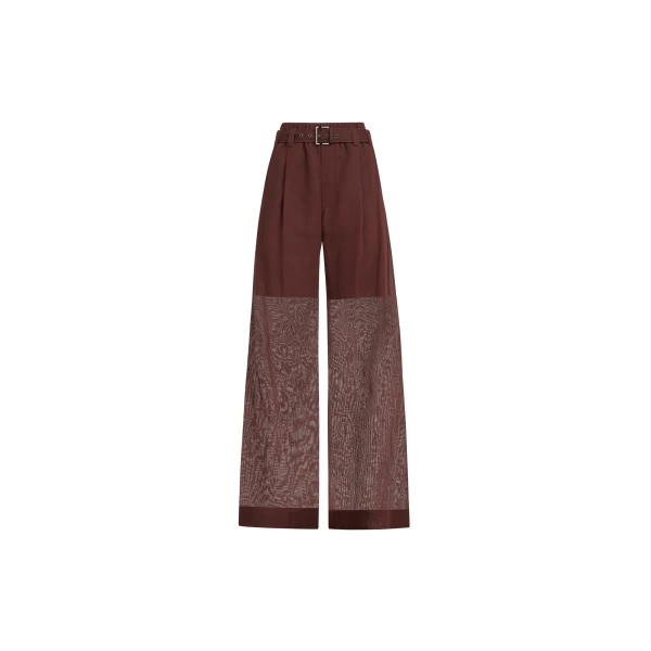 Brunello Cucinelli Loose trousers in Bordeaux