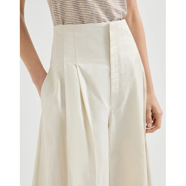 Brunello Cucinelli Maxi trousers in Butter, view 4