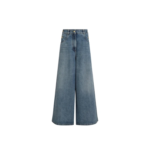 Brunello Cucinelli Maxi trousers in Denim