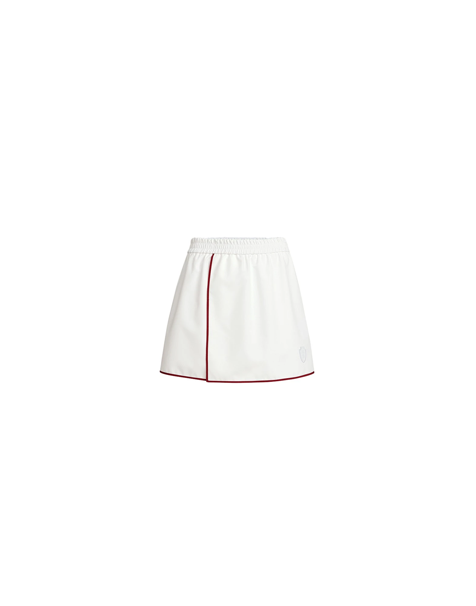 Brunello Cucinelli Mini skirt with logo in White