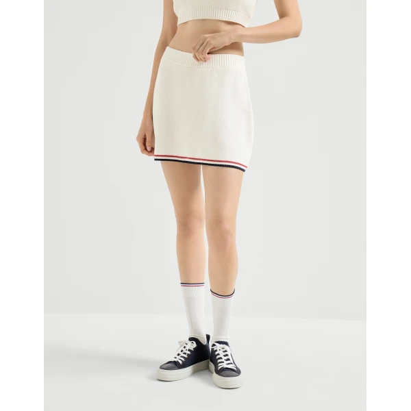 Brunello Cucinelli Miniskirt Skirt, view 2