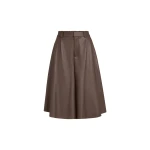 Brunello-Cucinelli-Nappa-leather-wide-Bermuda-shorts-in-Rust-Brown34060_nobg Brunello Cucinelli Nappa leather wide Bermuda shorts in Rust Brown