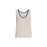Brunello Cucinelli Net knit top in Oat